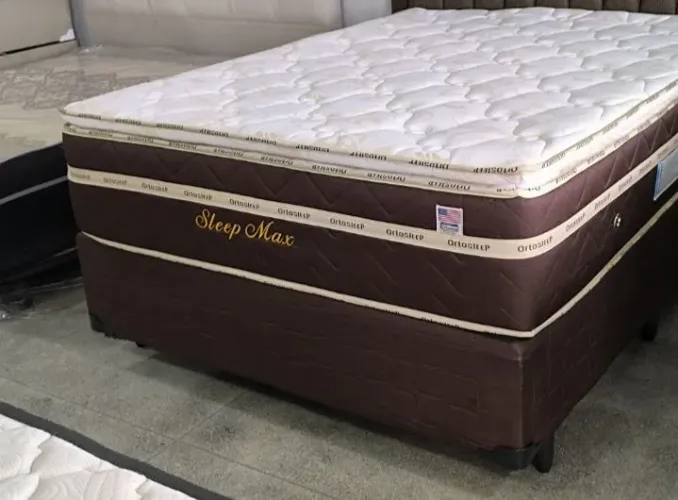 Cama casal box e colchão