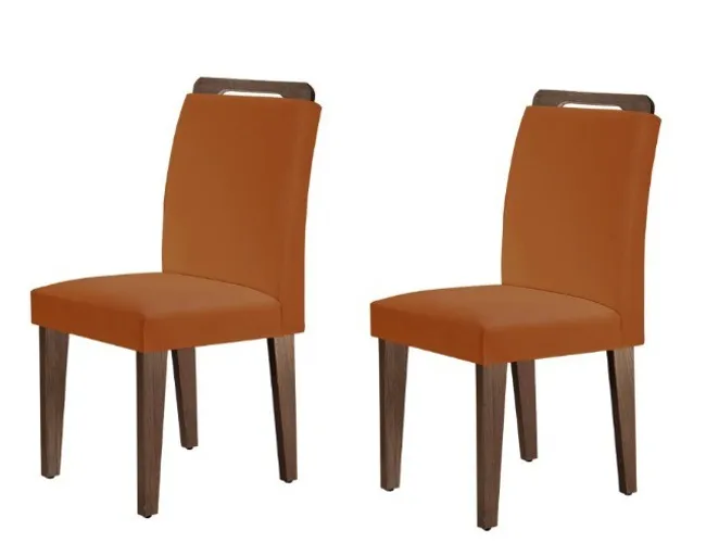 Cadeiras Athenas Cobre Kit c 2 unidades Até 12x