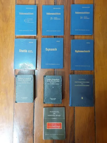 Livros de Engenharia Mecânica de Frankfurt 1960