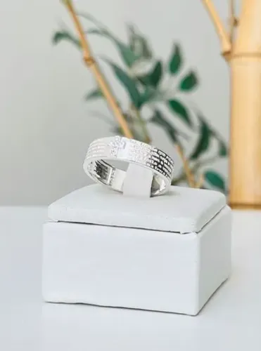 Anel Masculino Pai Nosso em Prata 925