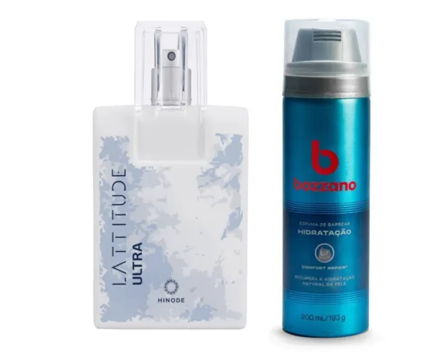 Kit Hinode Latitude Ultra + Espuma de Barbear Bozzano