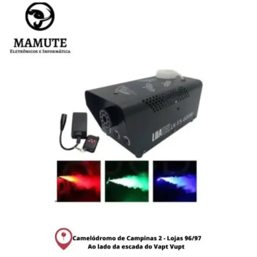 Máquina De Fumaça 600w Controle Remoto Led 220v