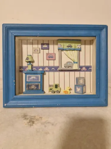 Quadro cenário em miniatura