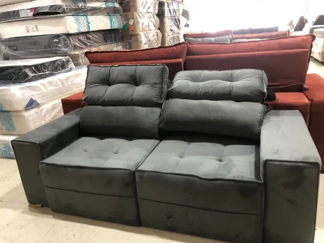 SOFÁ RETRATIL RECLINÁVEL 2,00 mts