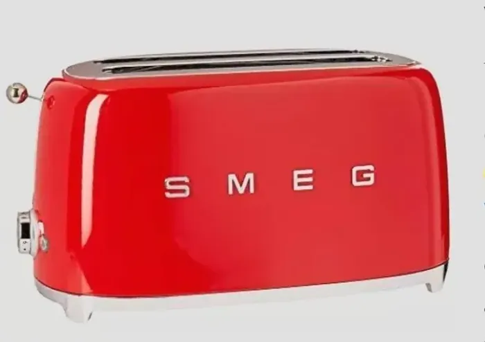 Torradeira SMEG 4 torradas vermelha 220v