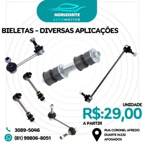 bieleta diversas aplicações dianteiras e traseiras UNID
