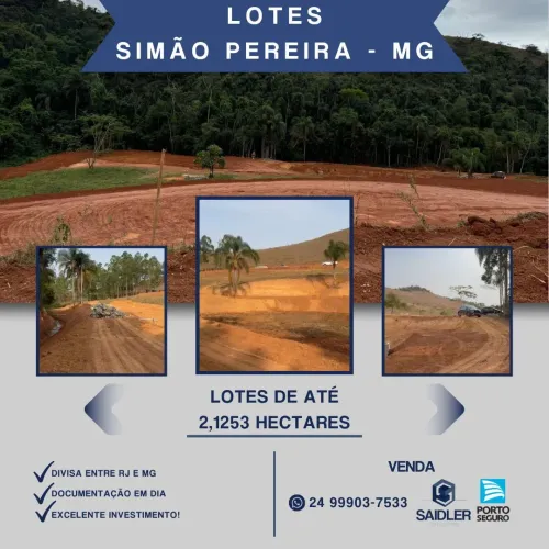 Glebas Rurais em Simão Pereira MG