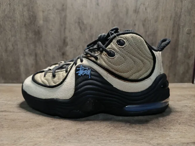 Stussy x Nike Air Penny 2 Rattan Limestone