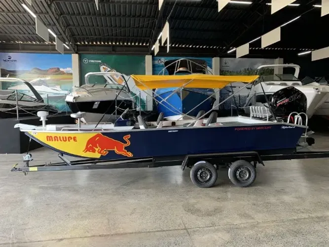 Lancha Aluminio Alufort Super 200 (20 pés) - ñ calaça/leveforte/Petybrasil