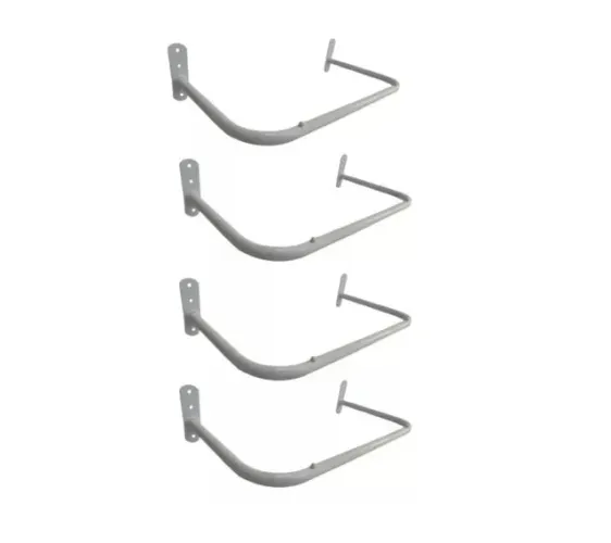 Kit 4 Araras Parede Fixa Loja Roupa Cabide Closet Casa 1,00m 