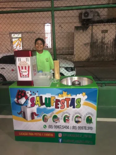 Aluguel de barraquinha de pipoca e algodão doce