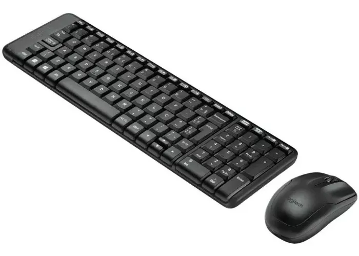 Kit Teclado E Mouse Sem Fio Mk220 Preto Logitech Loja Coimbra Computadores