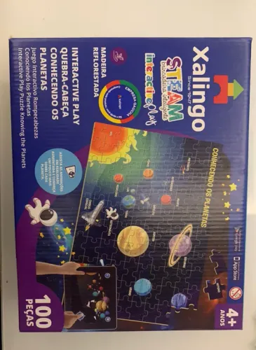 Quebra-cabeça Interativo do Sistema Solar - 100 Peças
