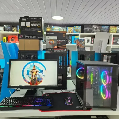 PC Gamer Novo + Monitor 21pl Ryzen 5 + 1 ano de garantia e em até 12x