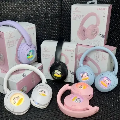 Headphone Sem Fio Bluetooth de Gatinho Infantil