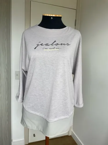 Blusa feminina Cinza tam P / M Mango