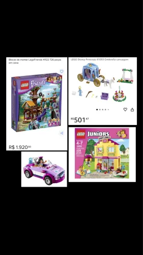 Kit 4 Legos com os manuais 