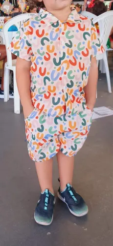 Conjunto estampa menino 4/5 anos