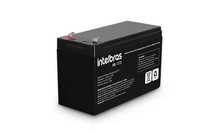 Bateria 12v 7a Intelbras XB 1270 para nobreak NF garantia de 1 um2 meses 