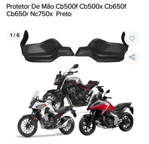 Protetor de mãos cb500x ate 2018