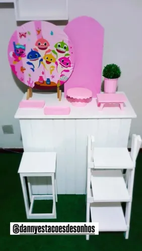 Pegue e monte de mesa tema baby Shack 