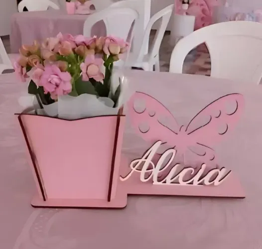 Kit 20 centro de mesa borboleta