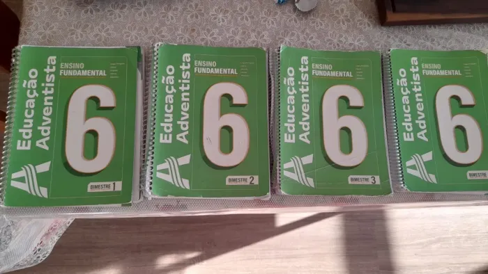 Livros didáticos Adventista 6° ano