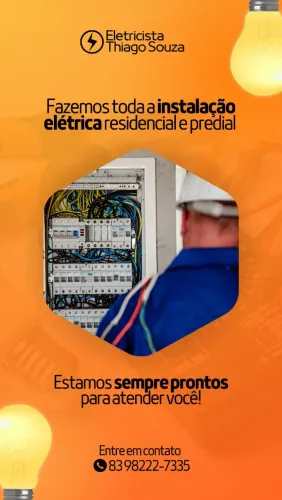 Eletricista profissional predial e residencial