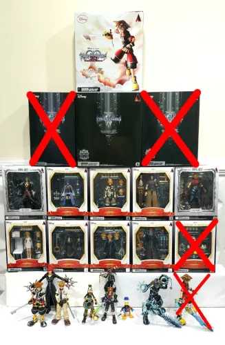 Mega Coleção Kingdom Hearts - Bring Arts E Play Arts Kai