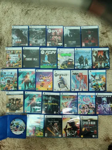 Jogos PS5 só venda  passo cartão preço na foto 