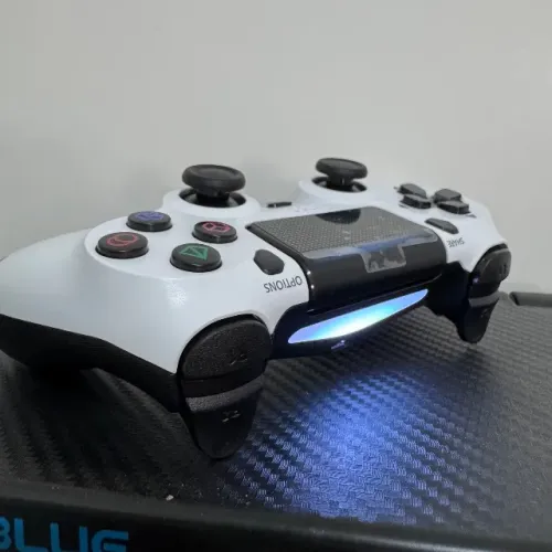 Controle ps4 sem fio Branco Joystick Bluetooth