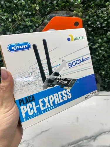 Placa de Rede Wireless N 300Mbps PCI-Express Knup KP-T118