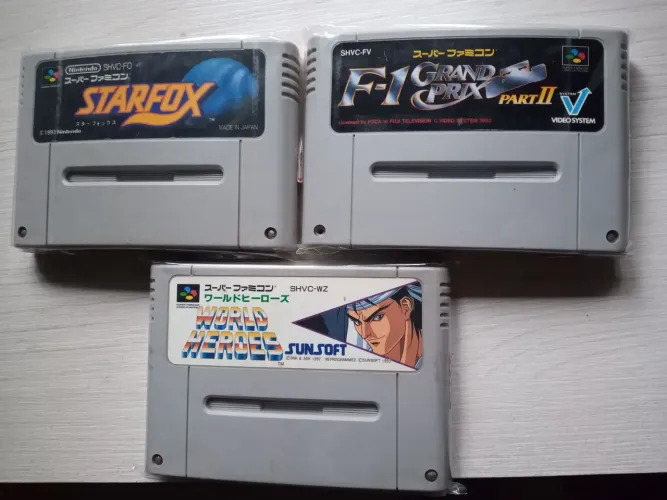 Lote de jogos Snes famicon