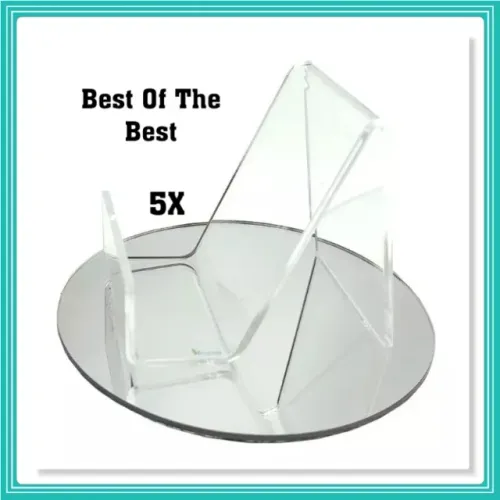 Expositor De Celular Em Acrílico Cristal Virgem 5 Unidades