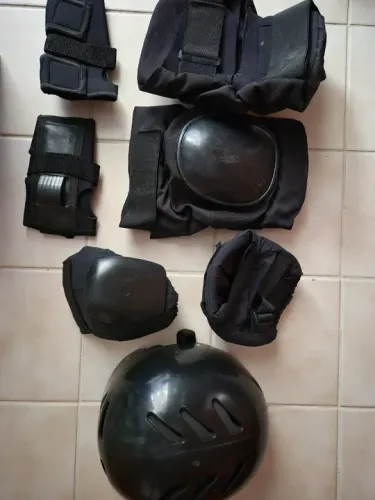KIT COMPLETO DE PROTEÇÃO PARA SKATE E PATINS