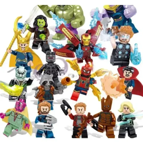 Lego Marvel Minifiguras Lego Compatíveis Bloco de montar Capitão América Homem de Ferro Mo