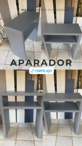 Aparador mdf cinza