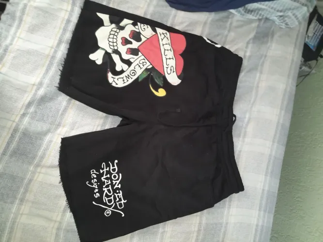 Shorts Ed Hardy Preto - Original