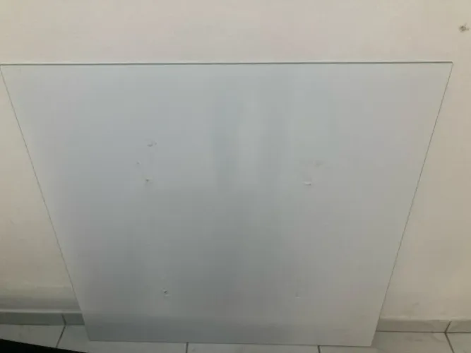 Tampo de vidro 1m x 1m - mesa de jantar