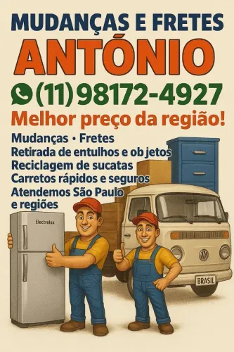 Transporte de frete - carretos e pequenas mudanças comercias e residencial