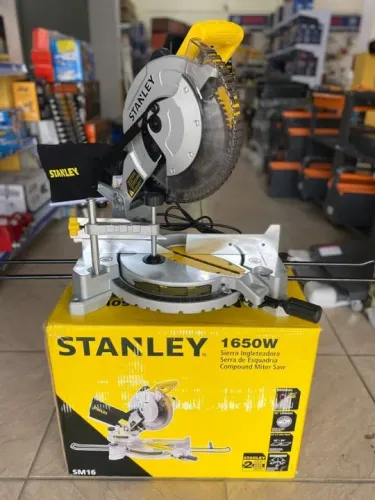 Serra Meia Esquadria Disco 10'' P/ Aluminio 1650w C/ Led - Stanley (Loja)