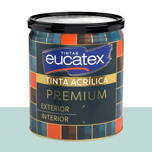 Tinta Acrílica Acetinada Eucatex Mar Calmo 800 ml