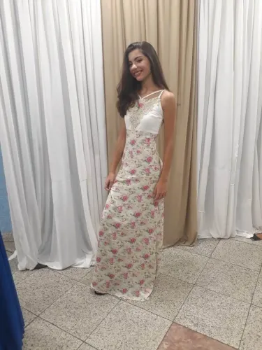 Vestido de festa florido