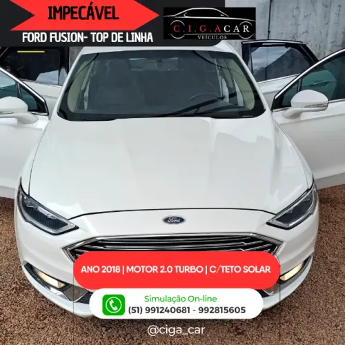 Nave em Ótimo estado-Fusion Titanium 2018-Completo-Financio e Aceito trocas
