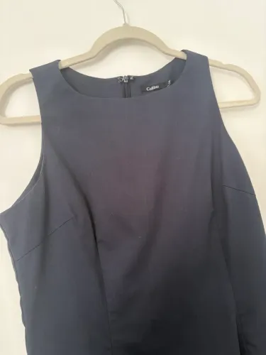 Vestido Azul Marinho, Collins, 42