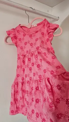 Vestido infantil rosa pink
