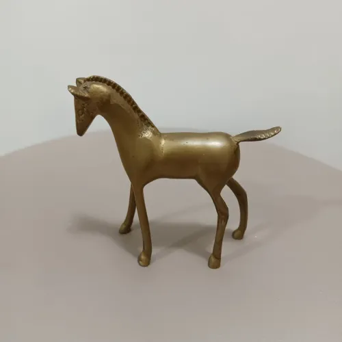 Escultura cavalo em bronze maciço 
