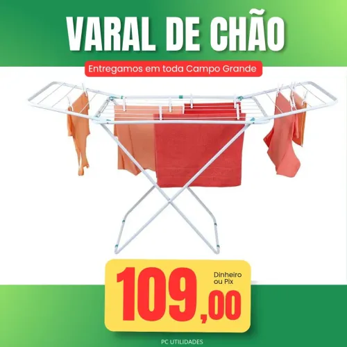 Varal de chão com abas 
