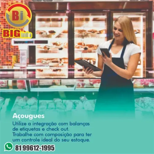 Sistema para açougue, casa de carnes e peixarias