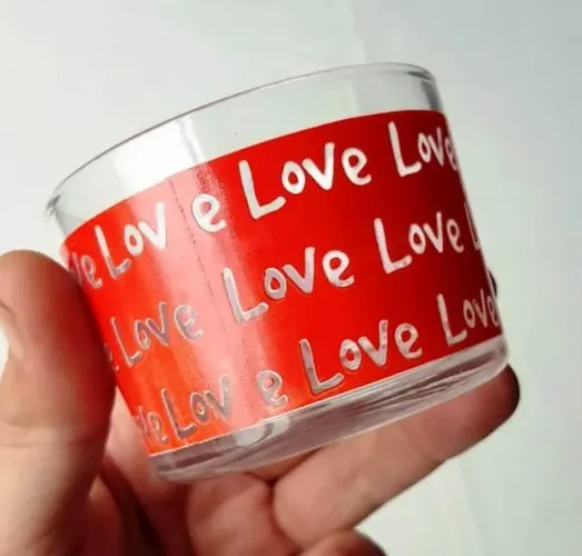 Potinho de Vidro - Love